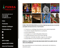 Tablet Screenshot of funsa.com.mx